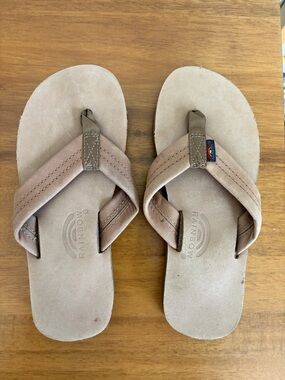 NWOT Kids Rainbow Leather Sandals